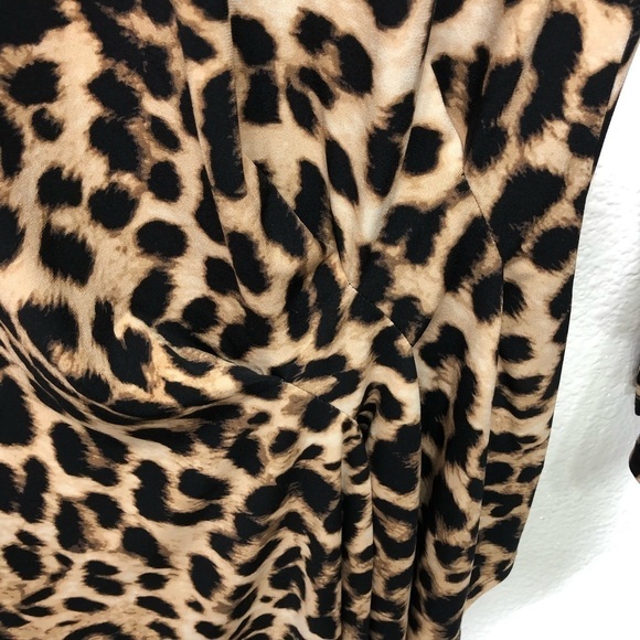 Vince Camuto Three Quarter Sleeve Cheetah Print Top - Picture 6 of 6